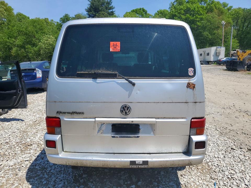 2001 Volkswagen Eurovan მანქანა იყიდება აუქციონზე, vin: WV2KB47021H154195, აუქციონის ნომერი: 54262786