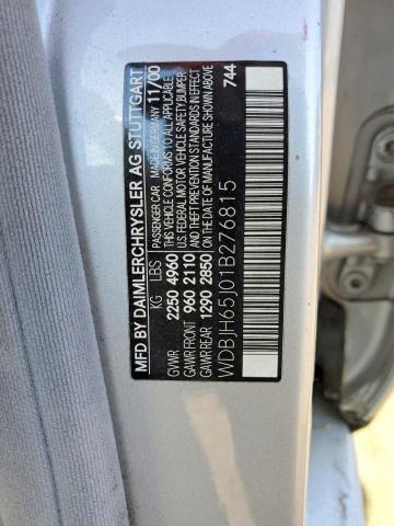 2001 Mercedes-benz E მანქანა იყიდება აუქციონზე, vin: WDBJH65J01B276815, აუქციონის ნომერი: 55747956