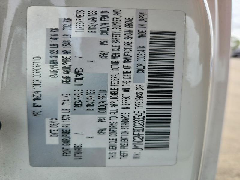 53621496 :رقم المزاد ، JM1NC2MF8D0233346 vin ، 2013 Mazda Mx-5 Miata مزاد بيع