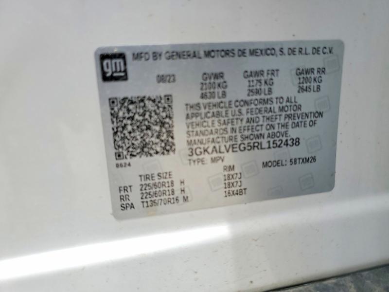Aukcja sprzedaży 2024 Gmc Terrain, vin: 3GKALVEG5RL152438, numer aukcji: 52262766
