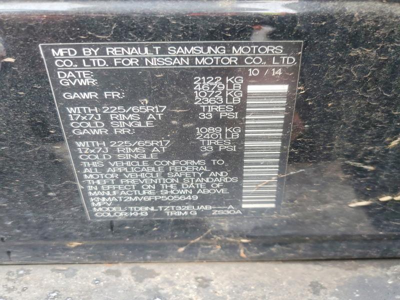 Продаж на аукціоні авто 2015 Nissan Rogue, vin: KNMAT2MV6FP505649, номер лоту: 54689396