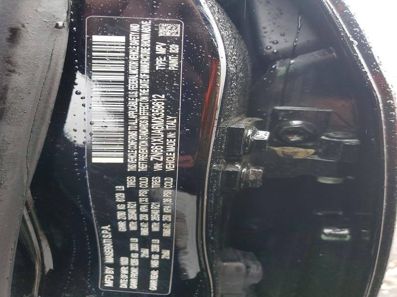 2021 Maserati Levante მანქანა იყიდება აუქციონზე, vin: ZN661XUA6MX359612, აუქციონის ნომერი: 54081276