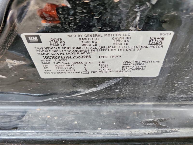 2014 Chevrolet Silverado მანქანა იყიდება აუქციონზე, vin: 1GCRCPEH9EZ339266, აუქციონის ნომერი: 53248046