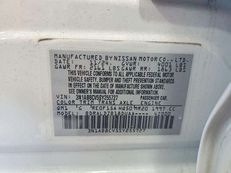 Продажа на аукционе авто 2025 Nissan Sentra, vin: 3N1AB8CV5SY255727, номер лота: 55266346
