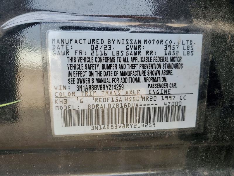 Продажа на аукционе авто 2024 Nissan Sentra, vin: 3N1AB8BV8RY214259, номер лота: 52475246