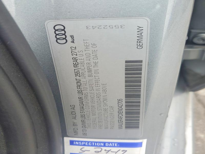 2014 Audi A6 მანქანა იყიდება აუქციონზე, vin: WAUGFAFCXEN042705, აუქციონის ნომერი: 53751116