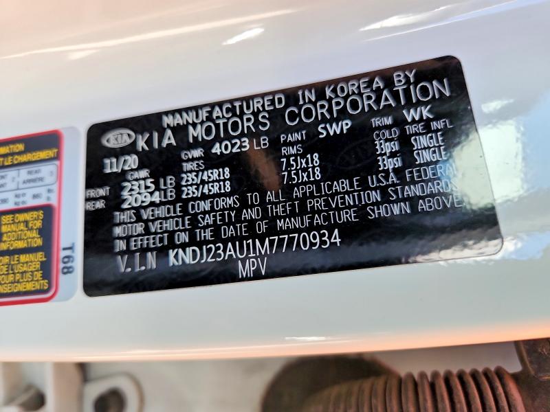 Aukcja sprzedaży 2021 Kia Soul, vin: KNDJ23AU1M7770934, numer aukcji: 52868666