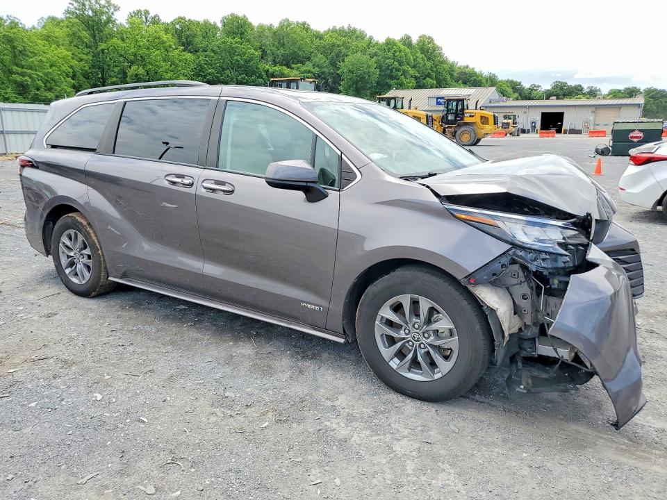 Продаж на аукціоні авто 2021 Toyota Sienna, vin: 5TDYRKEC1MS025368, номер лоту: 54879126