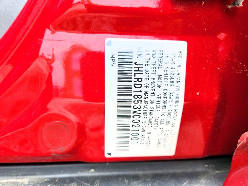 Продажа на аукционе авто 1997 Honda Cr-v, vin: JHLRD1853VC021001, номер лота: 53107436