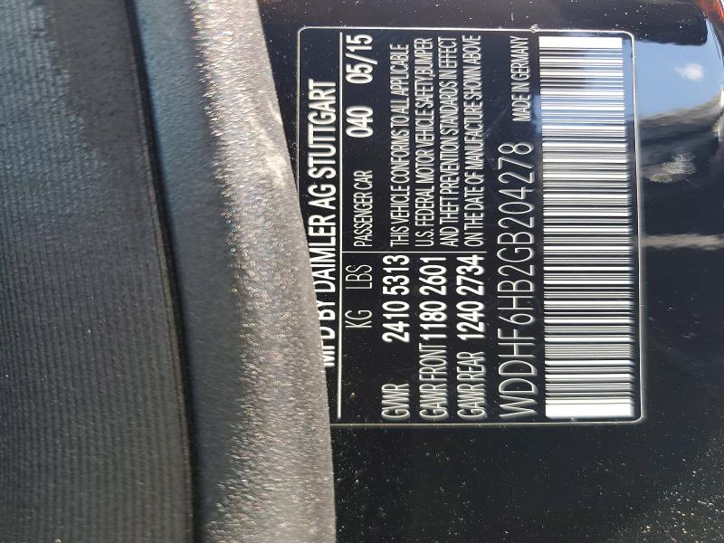 Aukcja sprzedaży 2016 Mercedes-benz E, vin: WDDHF6HB2GB204278, numer aukcji: 53920836