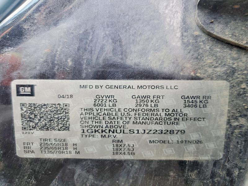 Продаж на аукціоні авто 2018 Gmc Acadia, vin: 1GKKNULS1JZ232879, номер лоту: 53013086
