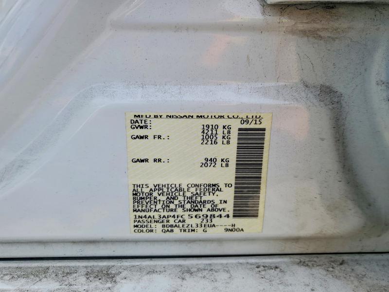 54813006 :رقم المزاد ، 1N4AL3AP4FC569844 vin ، 2015 Nissan Altima مزاد بيع