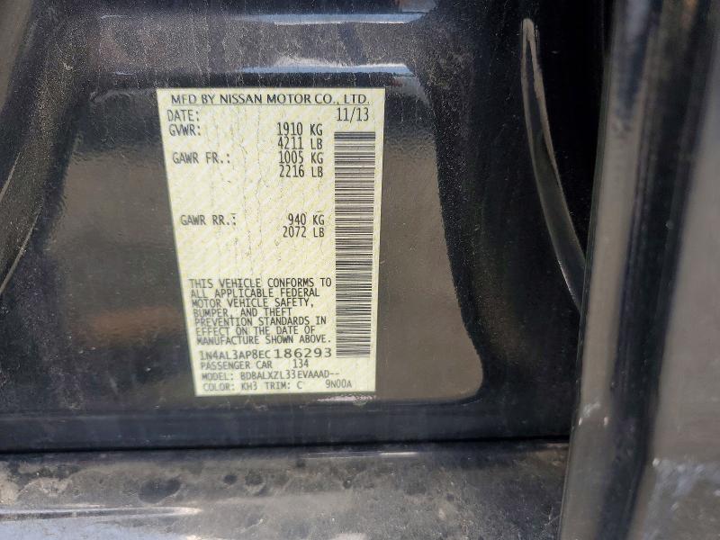 Продажа на аукционе авто 2014 Nissan Altima, vin: 1N4AL3AP8EC186293, номер лота: 53434376
