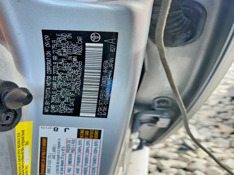 52691036 :رقم المزاد ، JTDKN3DU9A0056965 vin ، 2010 Toyota Prius مزاد بيع