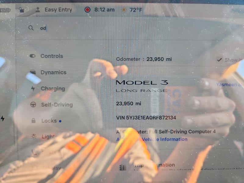 Aukcja sprzedaży 2024 Tesla Model 3, vin: 5YJ3E1EA0RF872134, numer aukcji: 53437266
