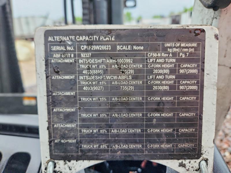 Продаж на аукціоні авто 2017 Unicariers Forklift, vin: CP1F29W26623, номер лоту: 52242736