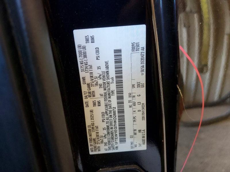 Aukcja sprzedaży 2017 Ford F150, vin: 1FTEW1EG7HKD28872, numer aukcji: 53539516
