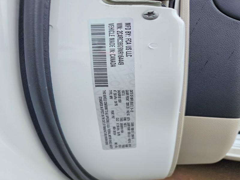 2022 Chrysler Pacifica მანქანა იყიდება აუქციონზე, vin: 2C4RC3BG9NR164449, აუქციონის ნომერი: 53162236