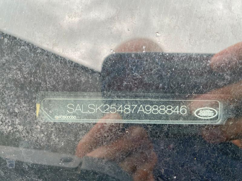 Aukcja sprzedaży 2007 Land Rover Range Rover Sport, vin: SALSK25487A988846, numer aukcji: 53524586
