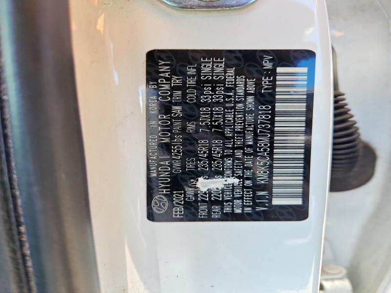 Aukcja sprzedaży 2021 Hyundai Kona, vin: KM8K5CA58MU737818, numer aukcji: 53868046