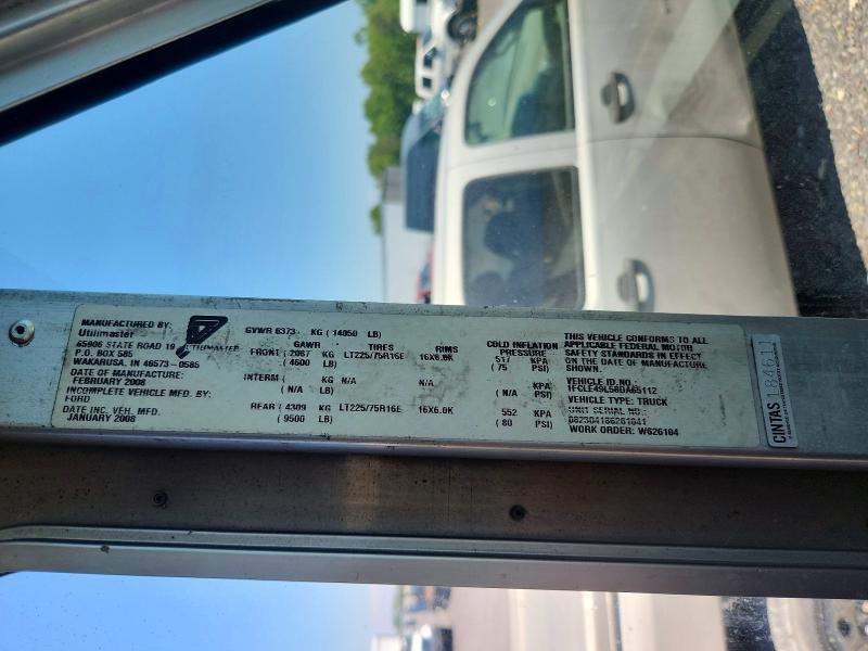 Продажа на аукционе авто 2008 Ford E450, vin: 1FCLE49L58DA65112, номер лота: 54083676