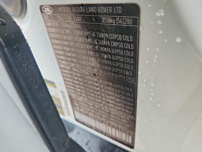 Aukcja sprzedaży 2018 Land Rover Range Rover Velar, vin: SALYL2RV7JA771841, numer aukcji: 55300166