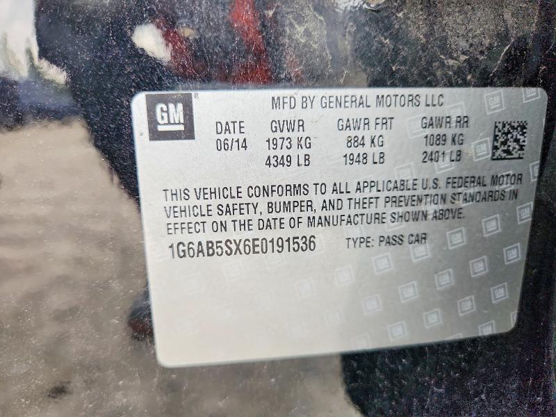 Продажа на аукционе авто 2014 Cadillac Ats, vin: 1G6AB5SX6E0191536, номер лота: 54639666