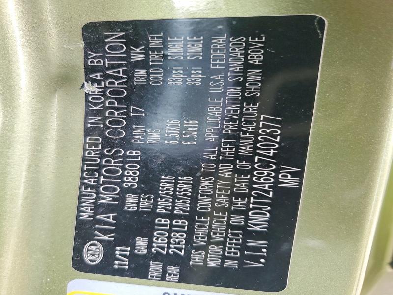 Aukcja sprzedaży 2012 Kia Soul, vin: KNDJT2A69C7402377, numer aukcji: 51721116