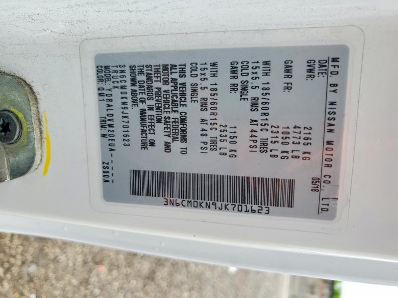 Продаж на аукціоні авто 2018 Nissan Nv200, vin: 3N6CM0KN9JK701623, номер лоту: 53365636