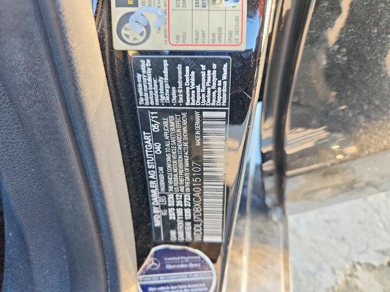 53448316 :رقم المزاد ، WDDLJ7DBXCA015107 vin ، 2012 Mercedes-benz Cls مزاد بيع