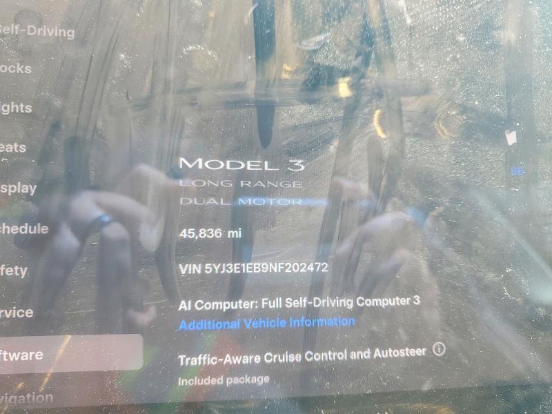 Aukcja sprzedaży 2022 Tesla Model 3, vin: 5YJ3E1EB9NF202472, numer aukcji: 53526976