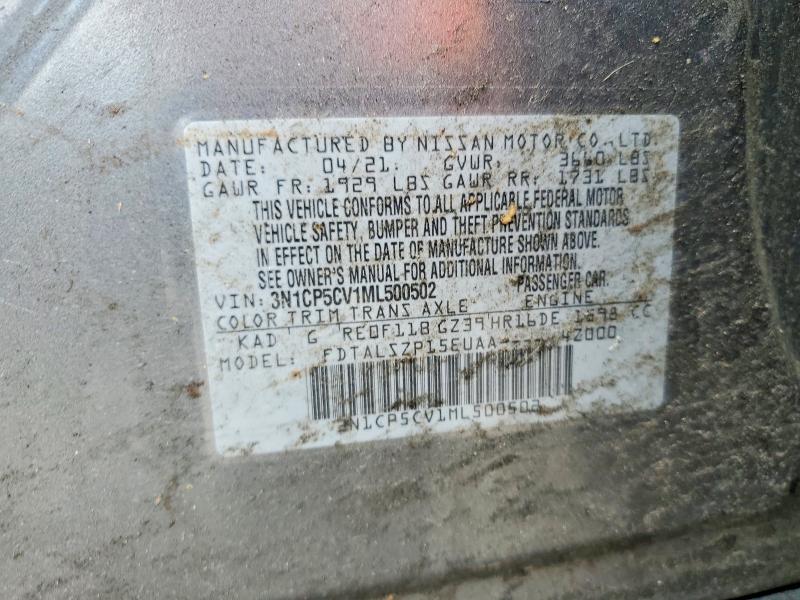 Продаж на аукціоні авто 2021 Nissan Kicks, vin: 3N1CP5CV1ML500502, номер лоту: 53754276