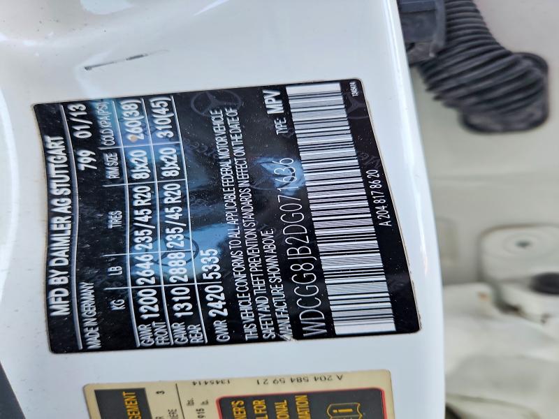 Продаж на аукціоні авто 2013 Mercedes-benz Glk, vin: WDCGG8JB2DG071636, номер лоту: 54818986