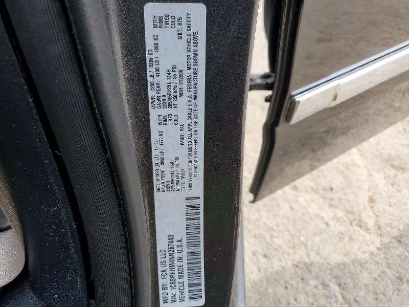 Продажа на аукционе авто 2022 Ram 1500, vin: 1C6SRFHM4NN267443, номер лота: 54069356