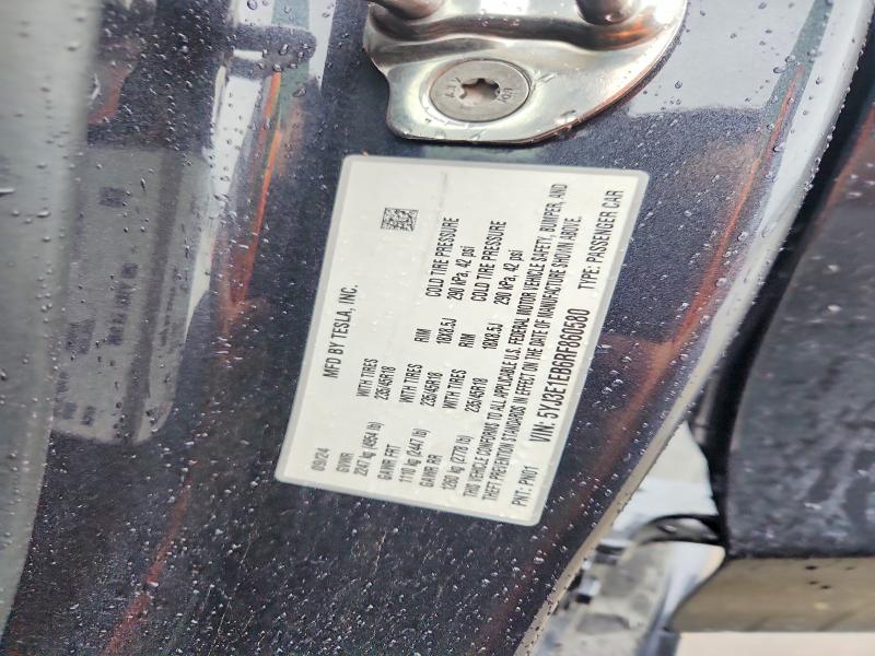 Продаж на аукціоні авто 2024 Tesla Model 3, vin: 5YJ3E1EB6RF860580, номер лоту: 54955006