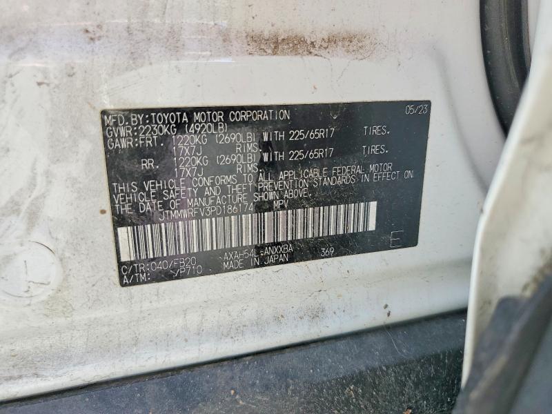 54267926 :رقم المزاد ، JTMMWRFV3PD186174 vin ، 2023 Toyota Rav4 مزاد بيع