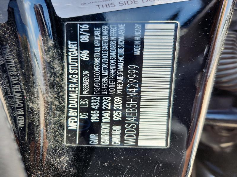 Продажа на аукционе авто 2017 Mercedes-benz Cla, vin: WDDSJ4EB5HN429999, номер лота: 53854966