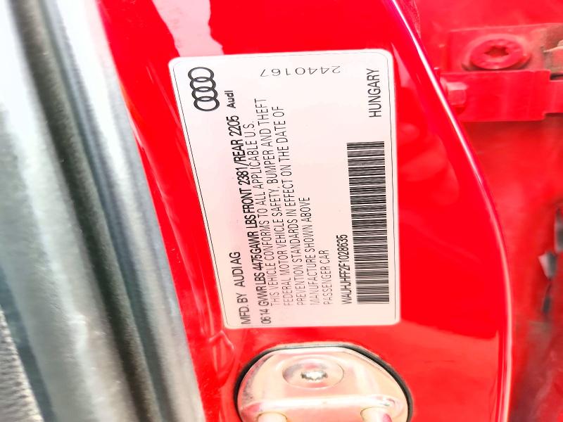 Продаж на аукціоні авто 2015 Audi A3, vin: WAUHJHFF2F1028635, номер лоту: 54617166