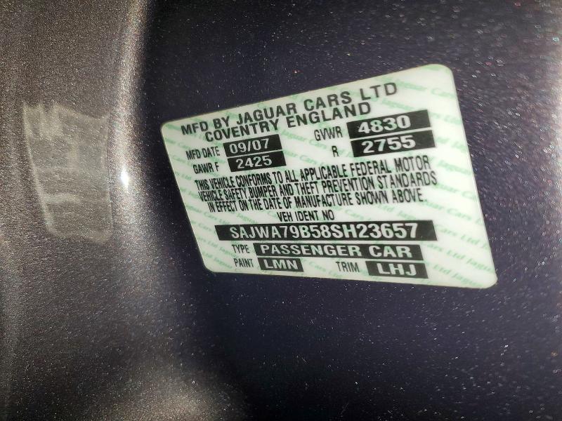 Продажа на аукционе авто 2008 Jaguar Xj8, vin: SAJWA79B58SH23657, номер лота: 54207096
