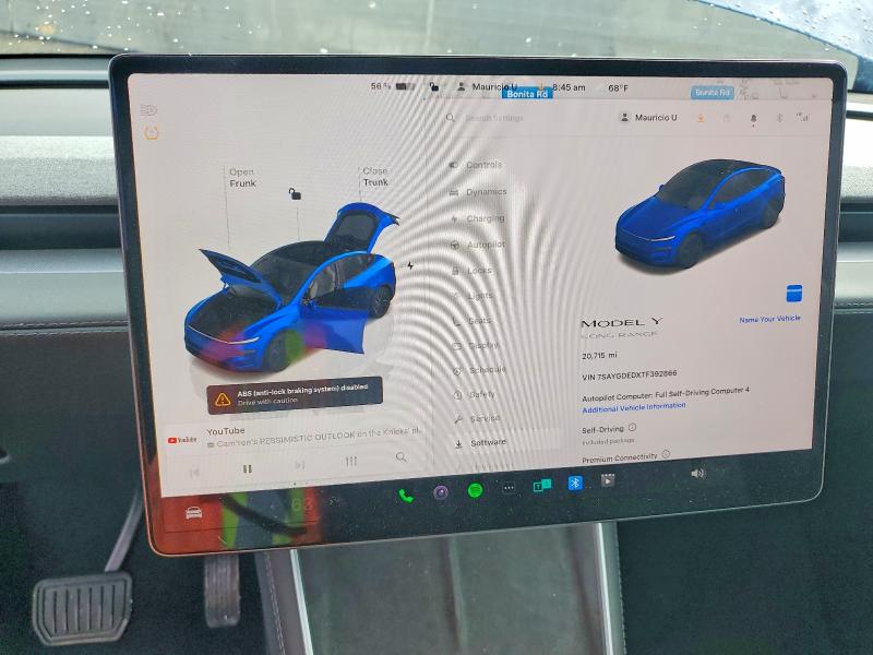 Aukcja sprzedaży 2026 Tesla Model Y, vin: 7SAYGDEDXTF392866, numer aukcji: 52323506