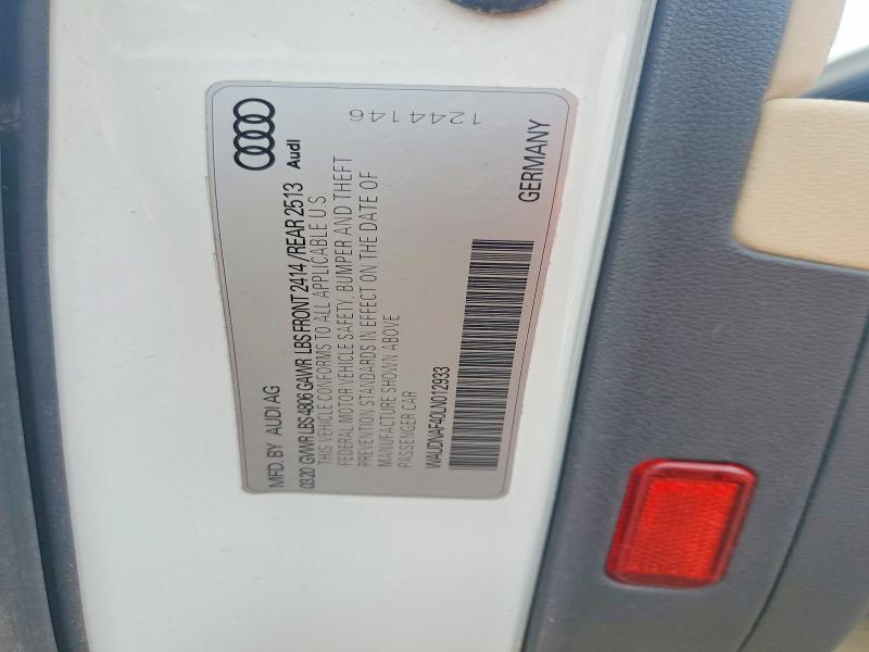 Продаж на аукціоні авто 2020 Audi A4, vin: WAUDNAF40LN012933, номер лоту: 52345426