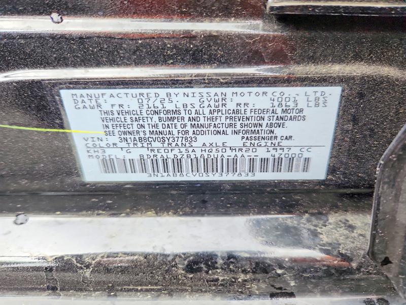 Aukcja sprzedaży 2025 Nissan Sentra, vin: 3N1AB8CV0SY377833, numer aukcji: 51917786