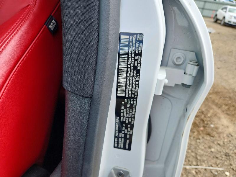 52444066 :رقم المزاد ، ZASPAKAN5N7D42745 vin ، 2022 Alfa Romeo Stelvio مزاد بيع