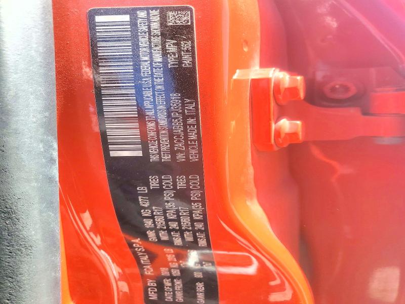 2018 Jeep Renegade მანქანა იყიდება აუქციონზე, vin: ZACCJABB5JPJ35918, აუქციონის ნომერი: 52524196