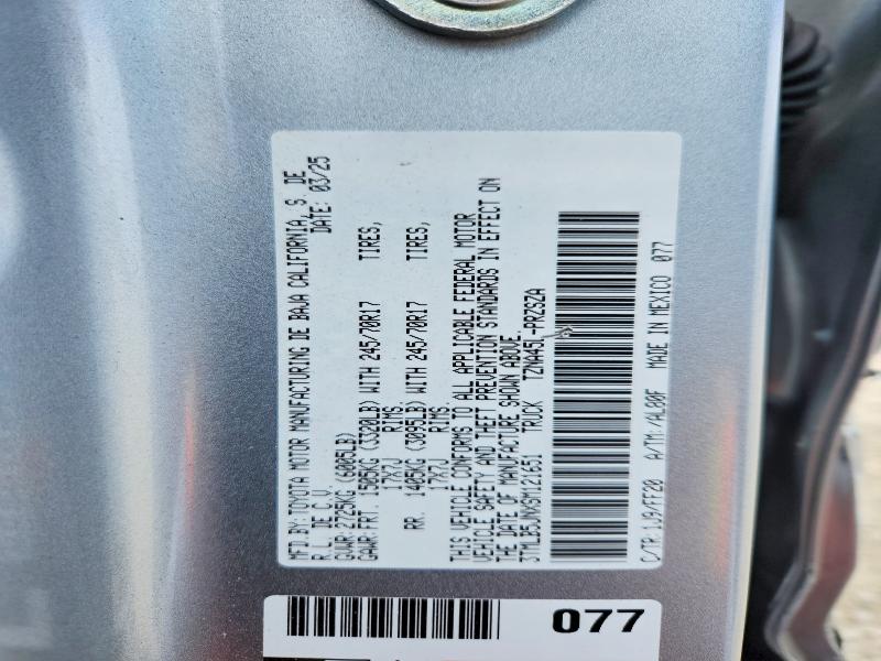 Aukcja sprzedaży 2025 Toyota Tacoma, vin: 3TMLB5JNXSM121651, numer aukcji: 54545716