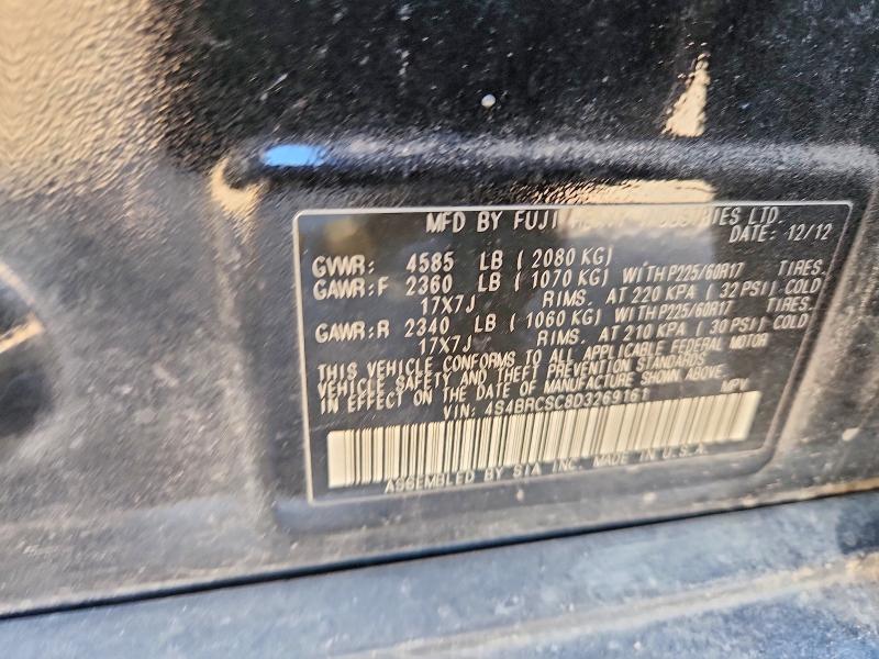 Aukcja sprzedaży 2013 Subaru Outback, vin: 4S4BRCSC8D3269161, numer aukcji: 52963346