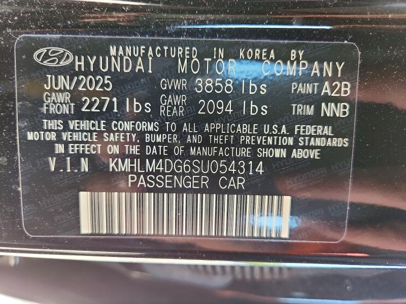 Aukcja sprzedaży 2025 Hyundai Elantra, vin: KMHLM4DG6SU054314, numer aukcji: 53946896