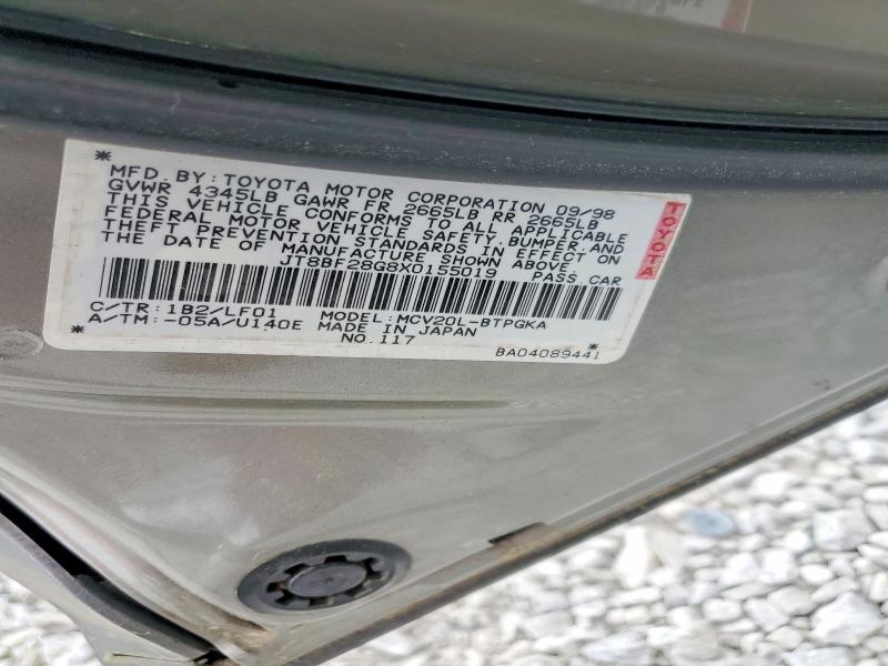 Aukcja sprzedaży 1999 Lexus Es, vin: JT8BF28G8X0155019, numer aukcji: 51778346