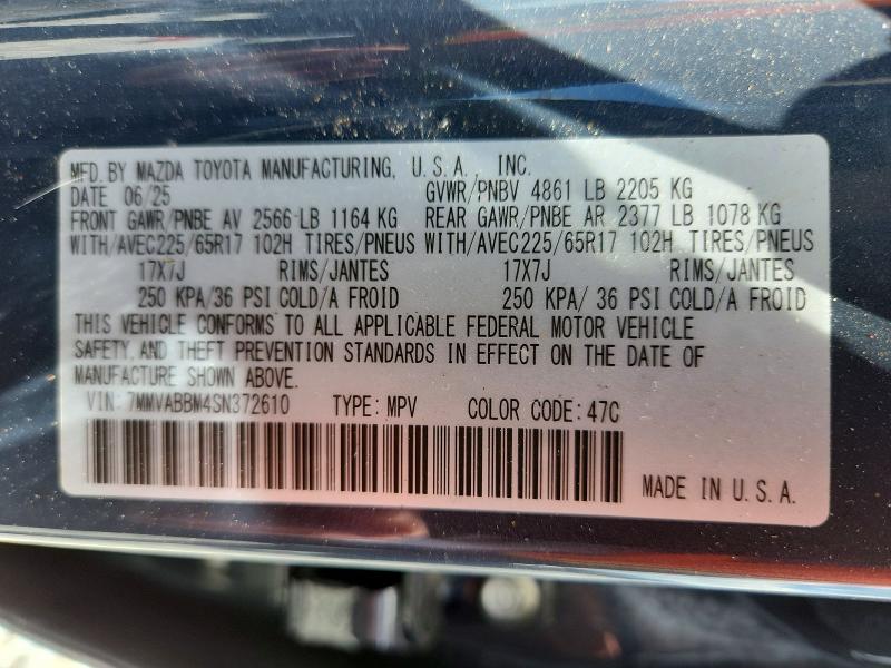 Aukcja sprzedaży 2025 Mazda Cx-50, vin: 7MMVABBM4SN372610, numer aukcji: 53036346