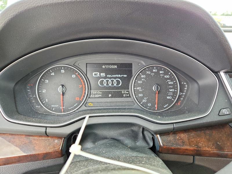 2018 Audi Q5 მანქანა იყიდება აუქციონზე, vin: WA1BNAFY1J2166699, აუქციონის ნომერი: 54100846